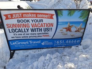sunwing vacation sign