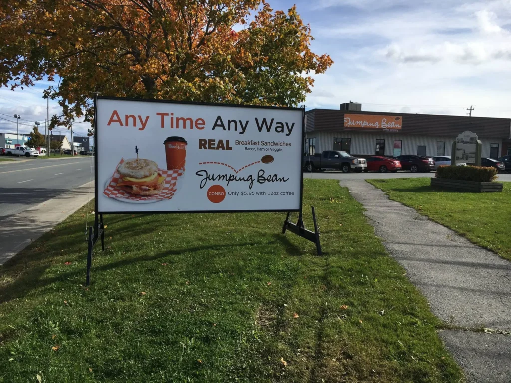 Portable signs for businesses St John’s
